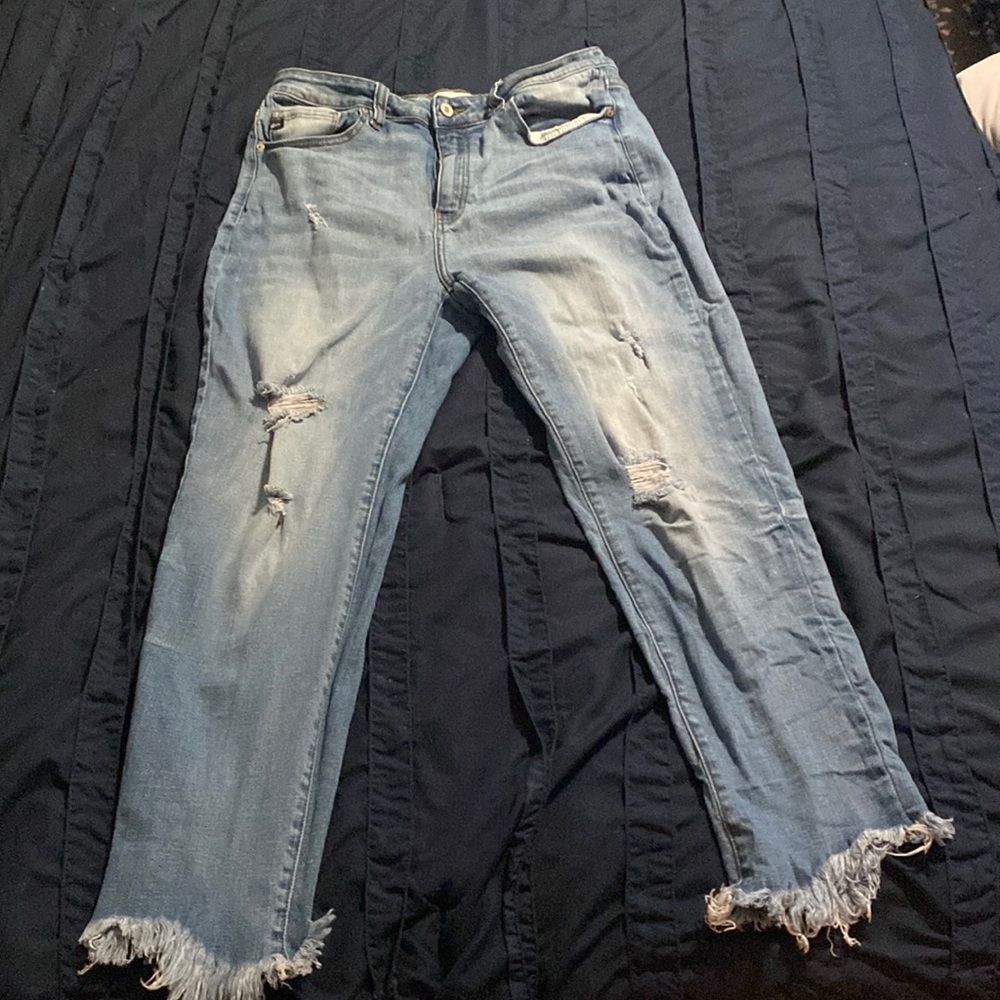 Kancan raw hem distressed jeans Size 15/31